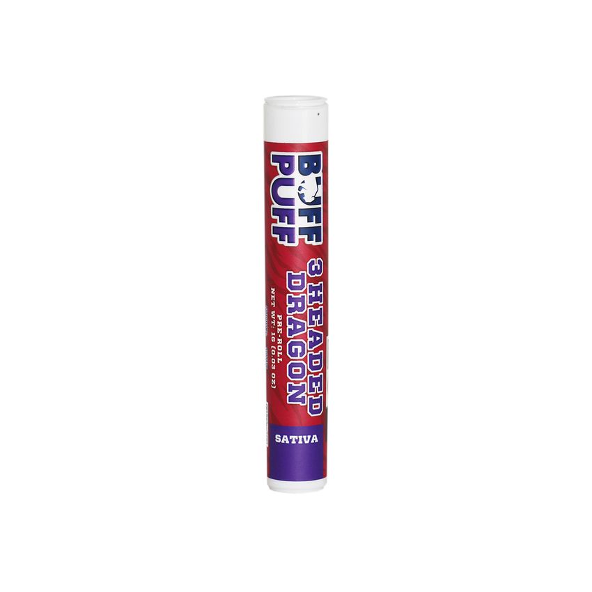 Buff Puff | Preroll | 0.5g 2pk | 3 Headed Dragon