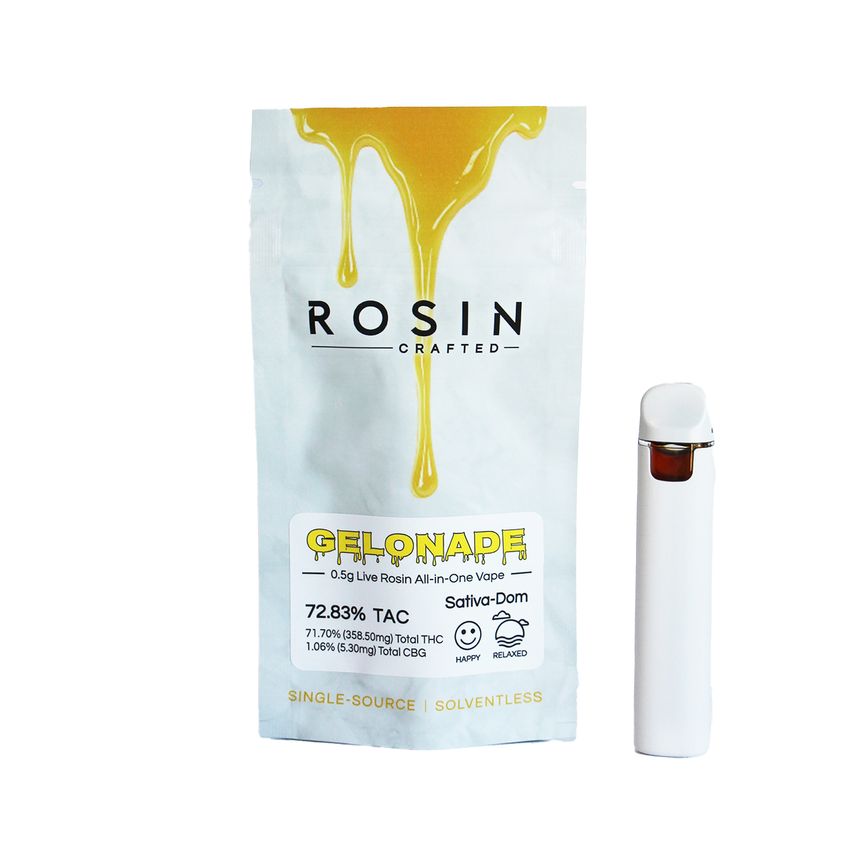 Buff Puff | Rosin Crafted Live Rosin AIO Vape | 0.5g | Gelonade