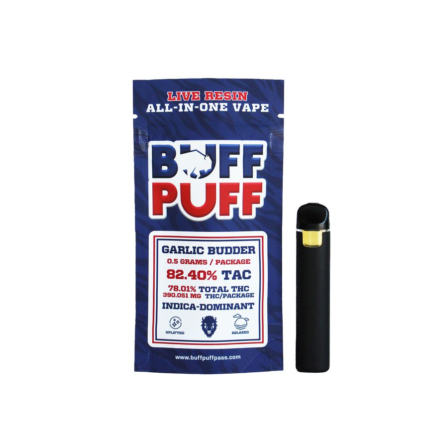 Buff Puff | Live Resin AIO Vape | 0.5g | Garlic Budder
