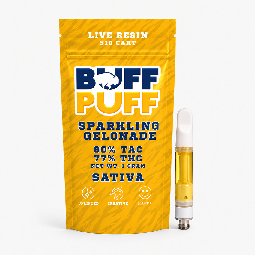 Buff Puff | Live Resin 510 Cart | 1g | Sparkling Gelonade