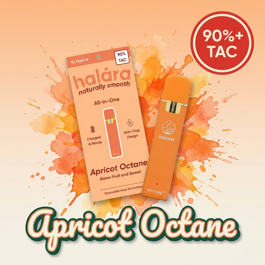 Halara | Apricot Octane AIO | 1g Vape