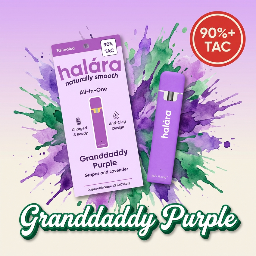 Halara | Grand Daddy Purple AIO | 1g Vape