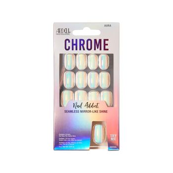ARDELL CHROME PRESS ON NAIL KIT AURA