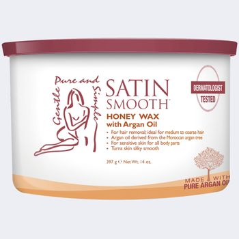SATIN SMOOTH HONEY WITH ARGAN OIL WAX 14oz