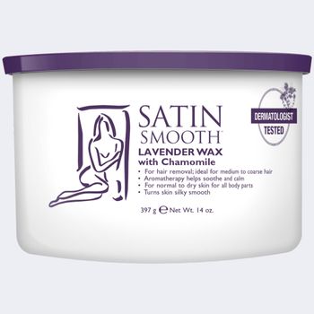 SATIN SMOOTH LAVENDAR CREAM WAX 14oz