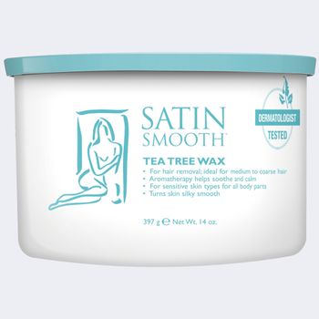 SATIN SMOOTH TEA TREE CREAM WAX 14oz