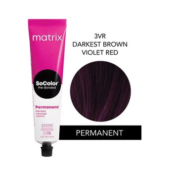 SOCOLOR DARKEST BROWN VIOLET RED 3VR