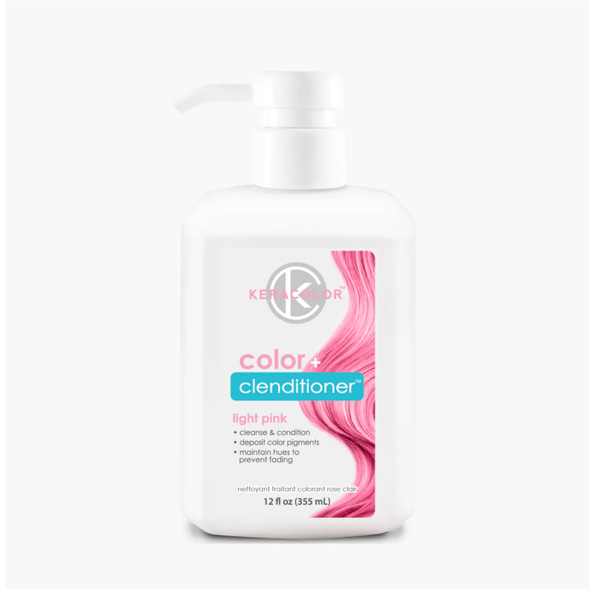 KERACOLOR COLOR+CLENDITIONER LIGHT PINK 12oz