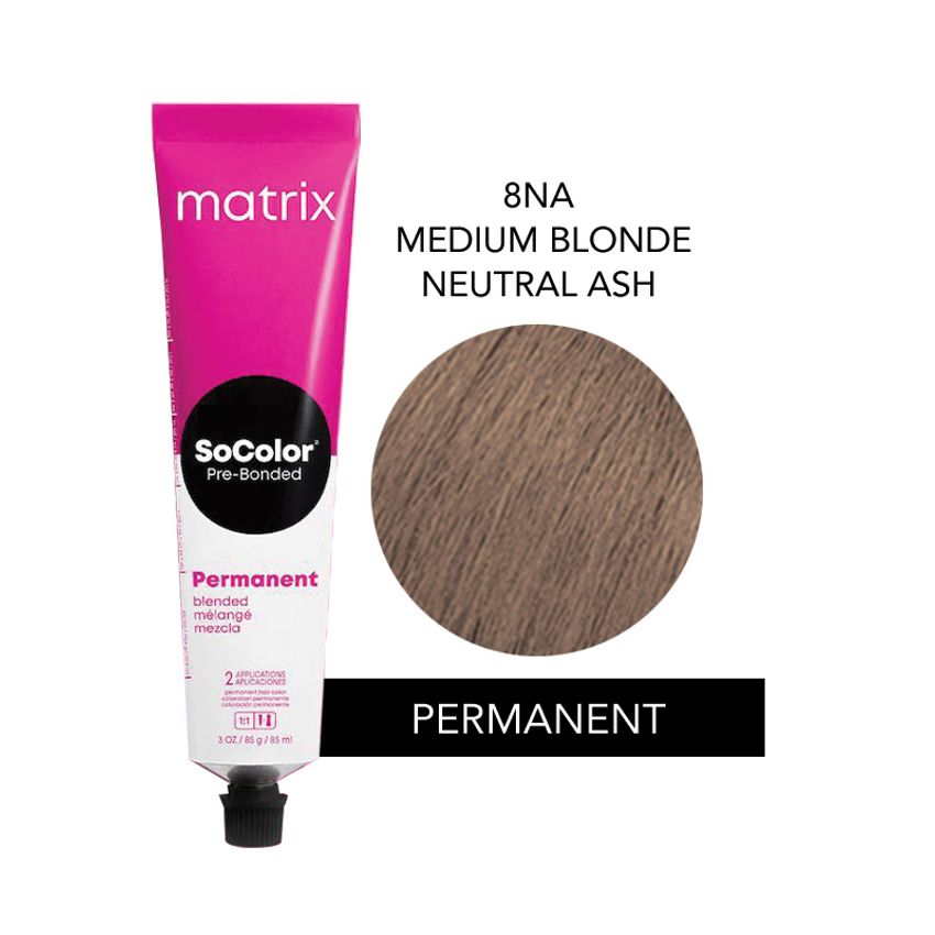 SOCOLOR MEDIUM BLONDE NEUTRAL ASH 8NA