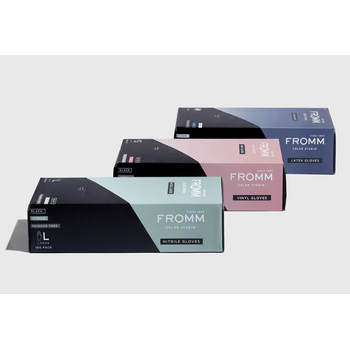 Fromm Powder Free Vinyl Gloves Small Clear 100/Box
