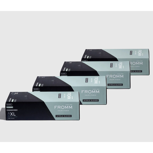Fromm Black Nitrile Gloves Small 100/Box