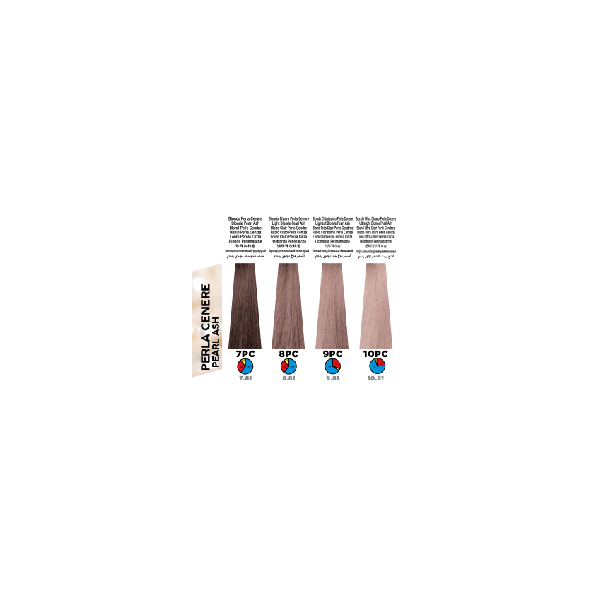 Itely Colorly Optimus 7PC Blonde Pearl Ash