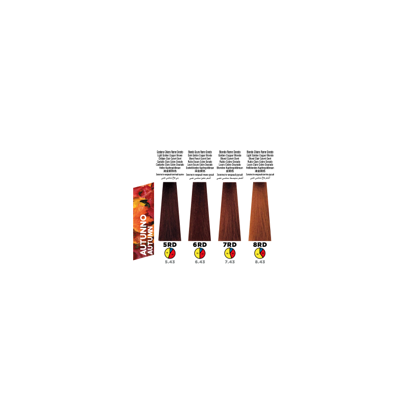 Itely Colorly Optimus 8RD Light Golden Copper Blnd